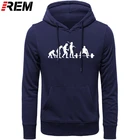 Тяжелая Эволюция для мужчин REM, забавные повседневные Мягкие хлопковые топы с длинным рукавом для фитнеса, бесплатная доставка, толстовки, свитшоты