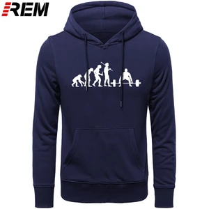 Тяжелая Эволюция для мужчин REM, забавные повседневные Мягкие хлопковые топы с длинным рукавом для фитнеса, бесплатная доставка, толстовки, свитшоты