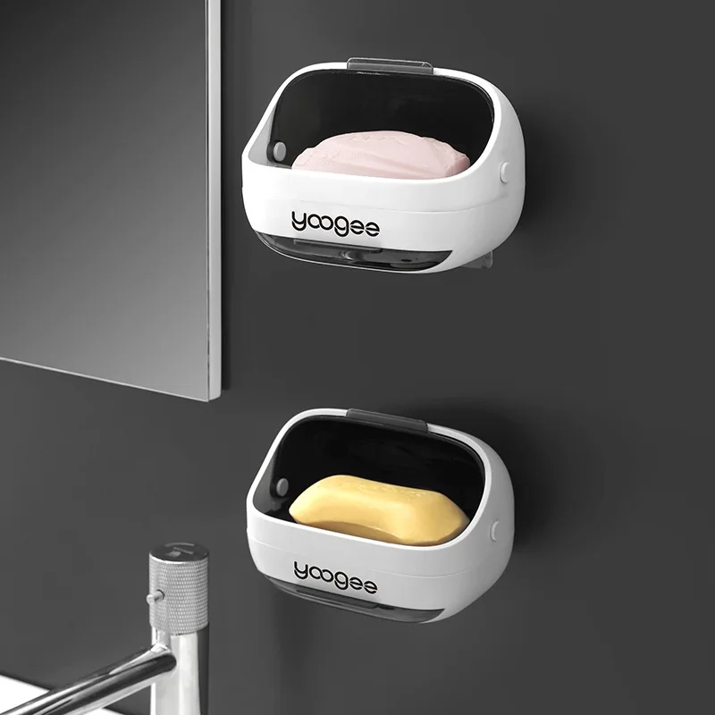 Экологический продукт Полочка для ванной комнаты Space Shower Storage Soap Saver Путешественническая пластиковая емкость для мыла.