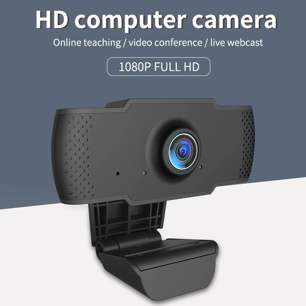 

Flexible Rotatable Full HD 1080P Webcam Built-in Microphone USB Mini Computer Camera for Live Broadcast and Video Recording