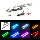 Интерьер автомобиля светодиодный длины подошвы украшения светильник полосы для Peugeot 206 207 208 301 307 308 407 2008 3008 4008