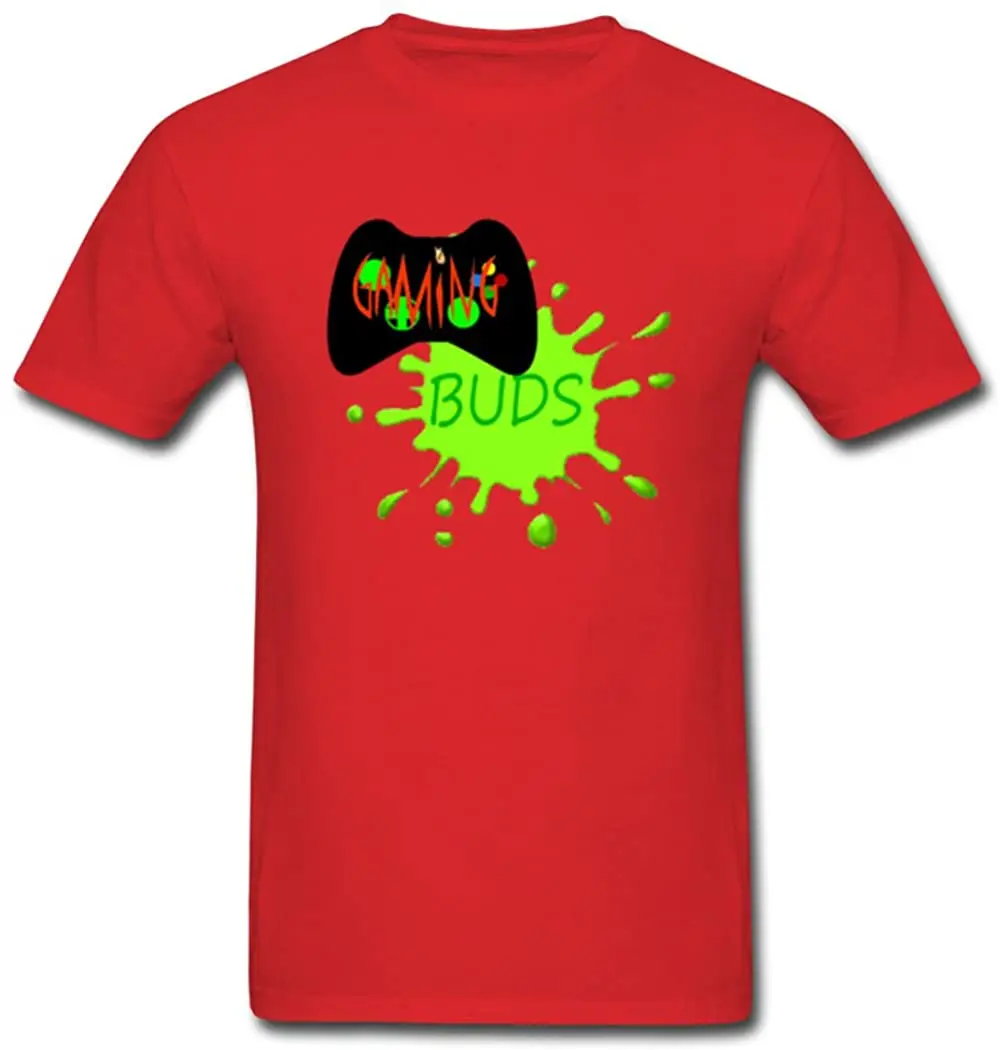 

Gaming Buds Excited Male's T-shirt Hot Sales Summer Cool Funny T Shirt 2020 Breathable Pure Cotton Fashion Tshirt