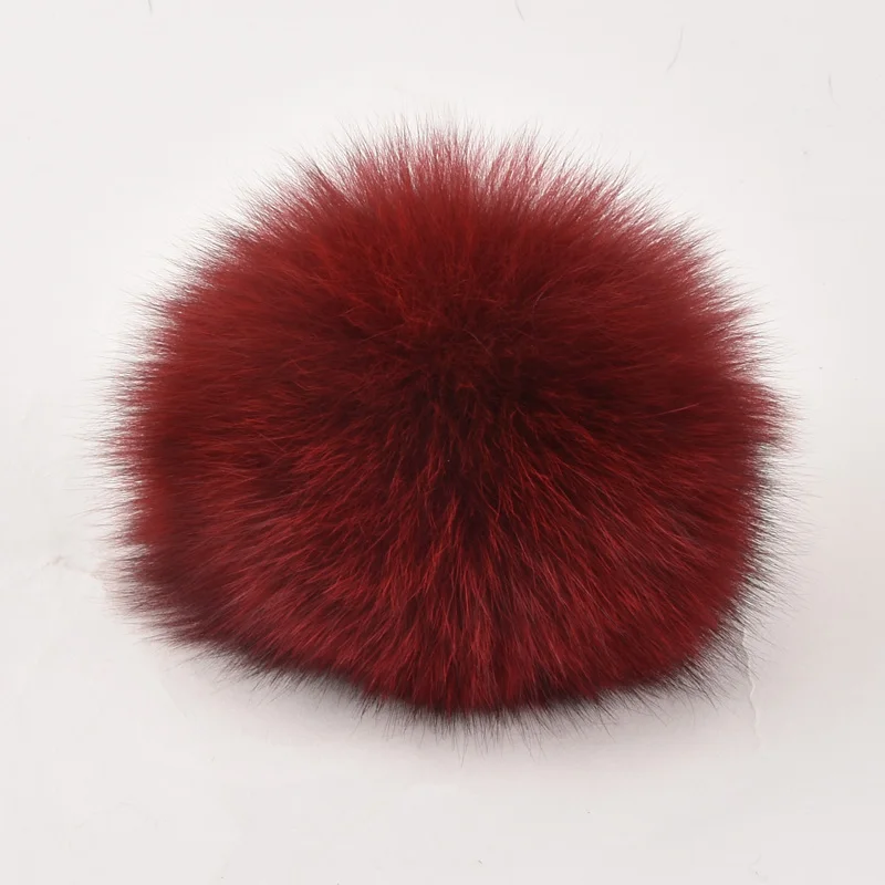 9 Pieces Real Fox Fur Pompons Natural Pompom Fluffy Ball DIY Pom Poms for Knitted Hats Caps beanies keychain | Аксессуары для