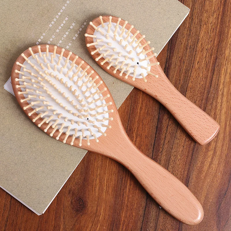 

Beech Air Bag Comb Scalp Massage Hair Comb Air Bag Comb Square Wood Massage Comb