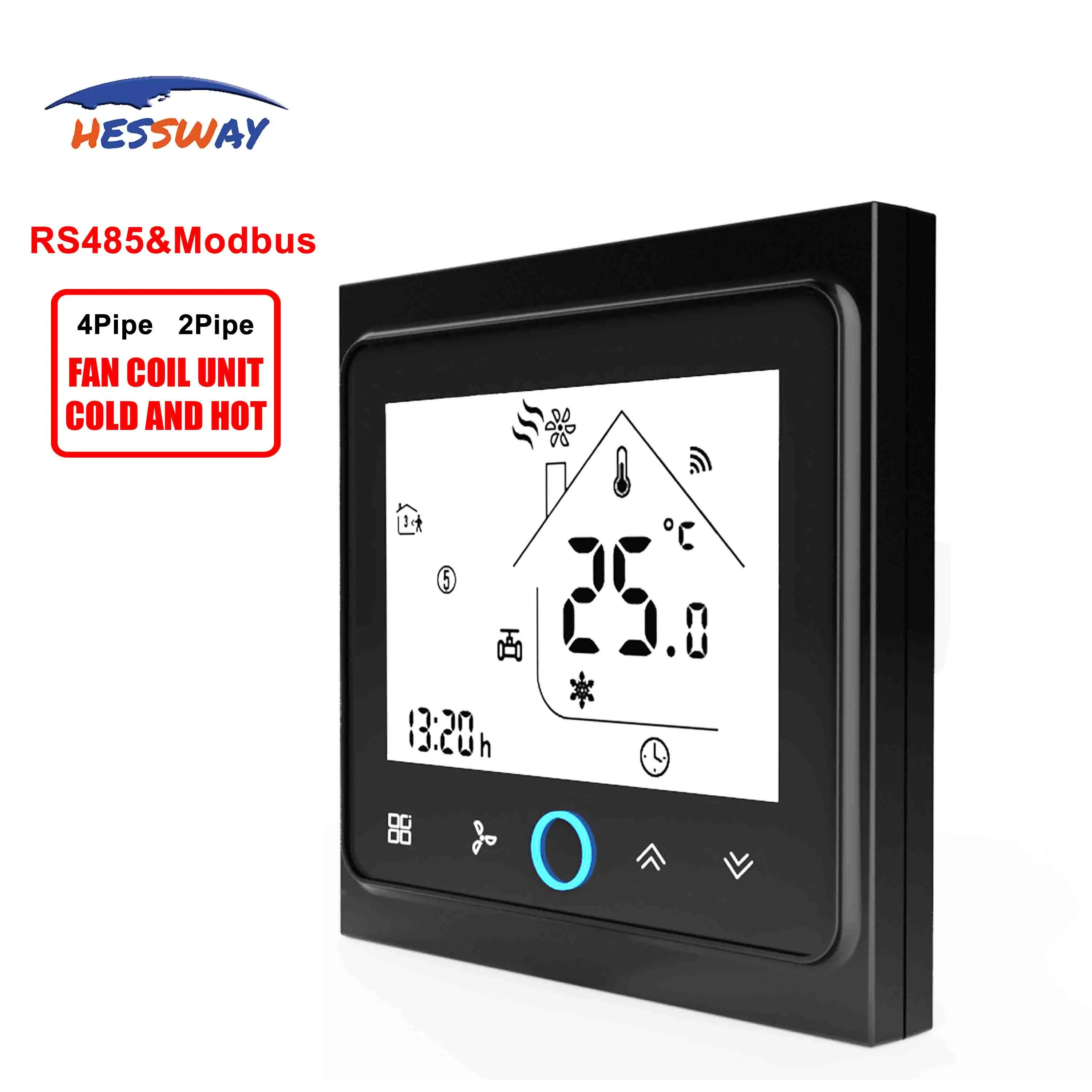 HESSWAY удаленный терминал RS485/MODBUS термостат 24 В для 2 трубы 4 трубы температура отопления охлаждения