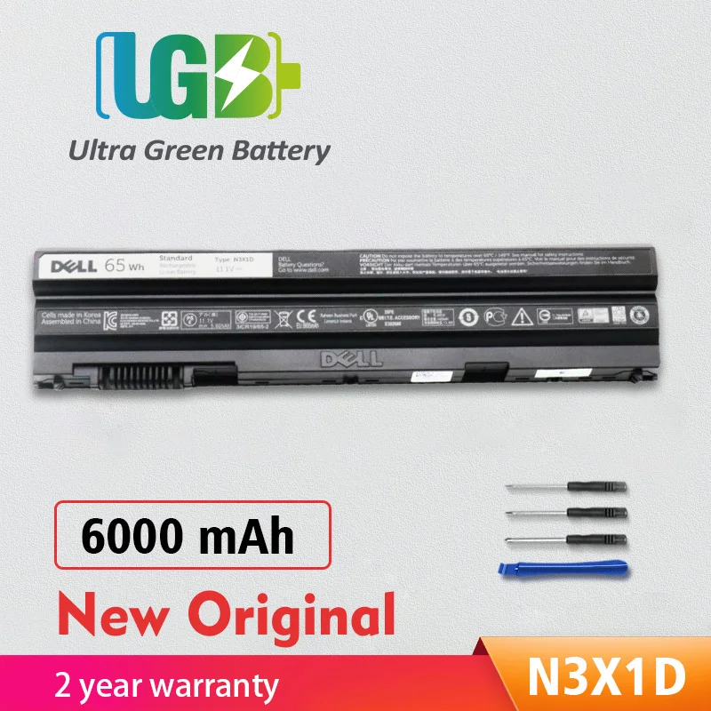 

UGB New Original N3X1D M5Y0X HXVW T54FJ Battery For DELL Latitude E5420 E5430 E5520 E5530 E6420 E6520 E6430 E6440 E6530 E6540