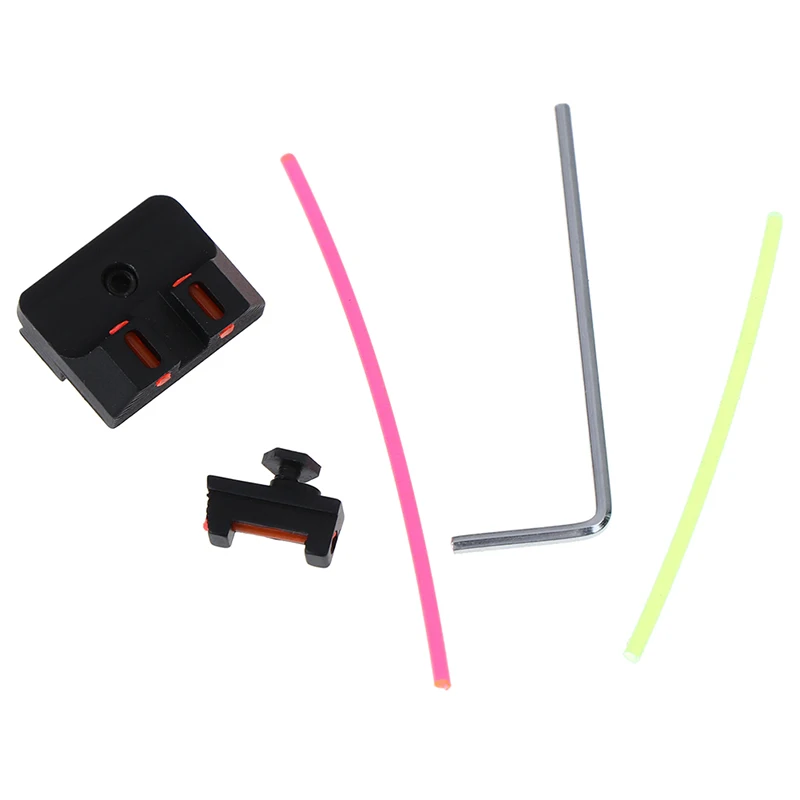 Красный волоконно-оптический передний вид черный задний набор для стандартной