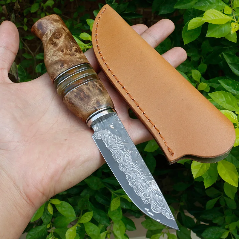 Shadowwood ручка Дамасская сталь японский самурайский тактический нож открытый