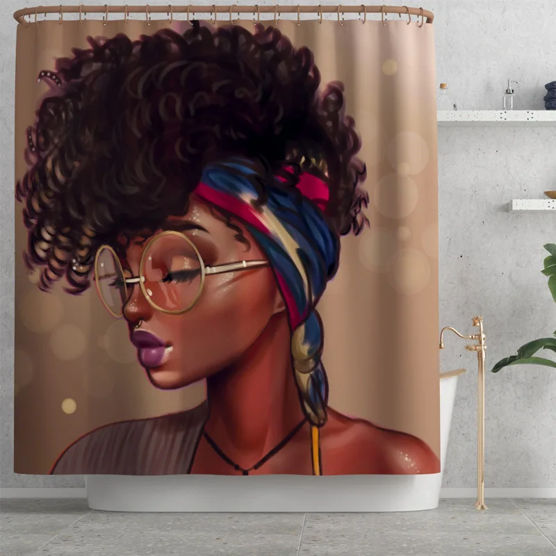 Коричневые водонепроницаемые шторы для ванной и душа в комплекте Нескользящие