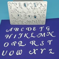 26 english letter metal cutting die scrapbook paper gift card diy decorative diesing template