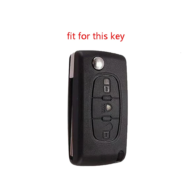 Силиконовый чехол книжка для ключей C6 407 307 C4L Xsara 308 Peugeot 208 C3 C4 Grand Picasso Cactus Funda Llave Key