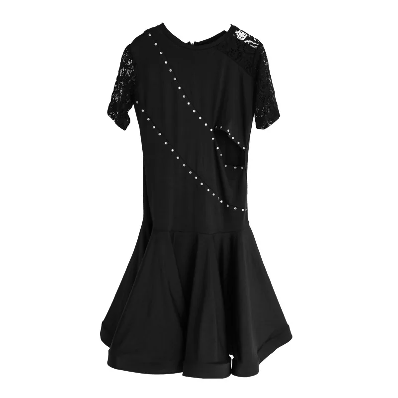 Children Professional Latin Dance Dress for Girls Ballroom Competition Dresses kids Modern Waltz/tango / Cha Costumes | Детская одежда