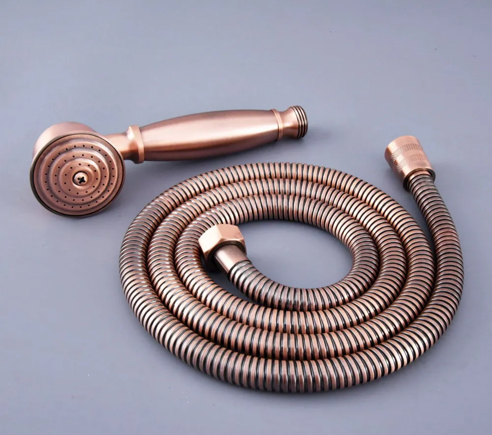 Античная красная медная латунь в форме телефона ручная Лейка для душа 1 5 м mhh127 |