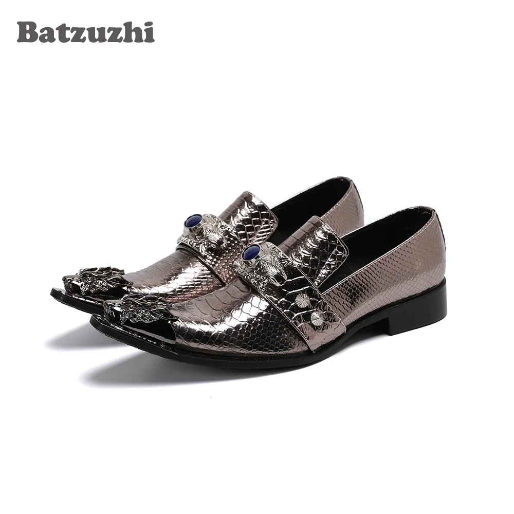 

Batzuzhi Модные мужские кожаные туфли в деловом стиле с острым носком в джентльменском стиле; Кожаные модельные туфли; Мужская обувь; zapatos de hombre, большие Размеры US6-US12