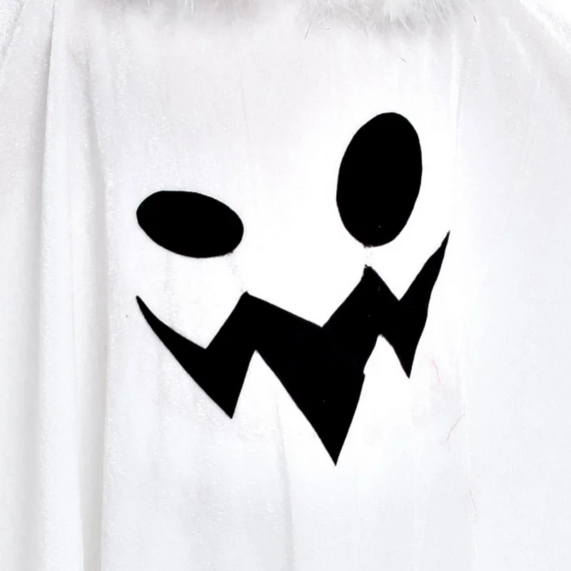 

Halloween Holiday White Ghost Kids Cosplay Costume Game Performance The Evil Terrorist Elf Halloween Party Demon party dress up