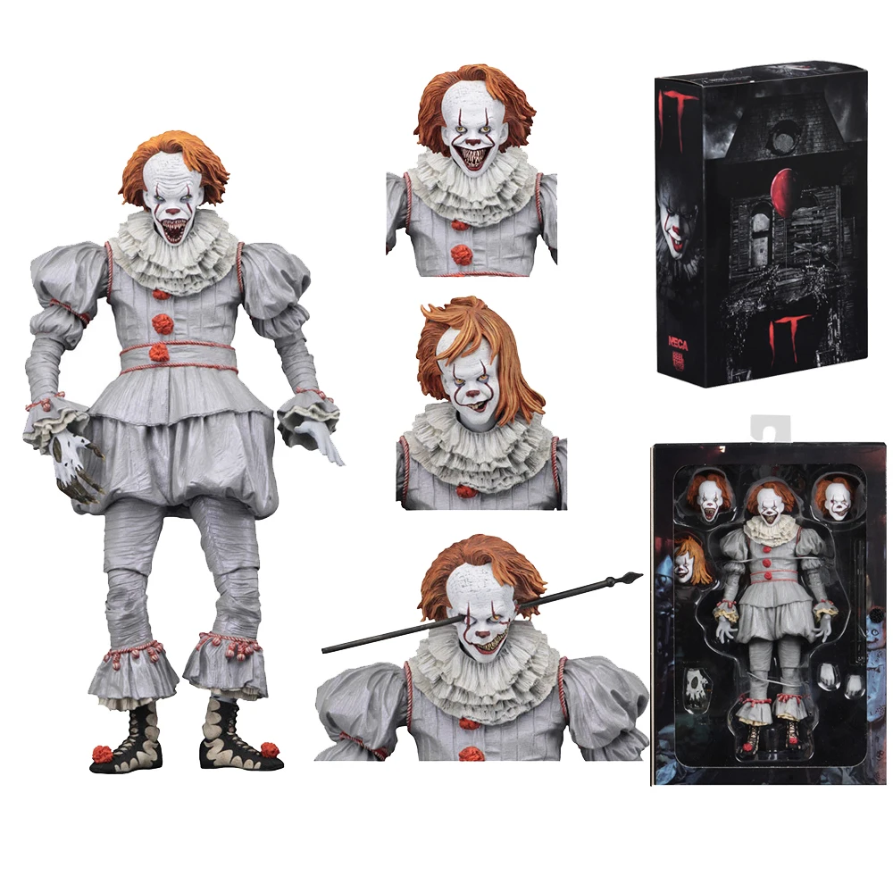 

Коллекционная фигурка из фильма пеннивайз NECA Stephen King's IT 2017, ПВХ