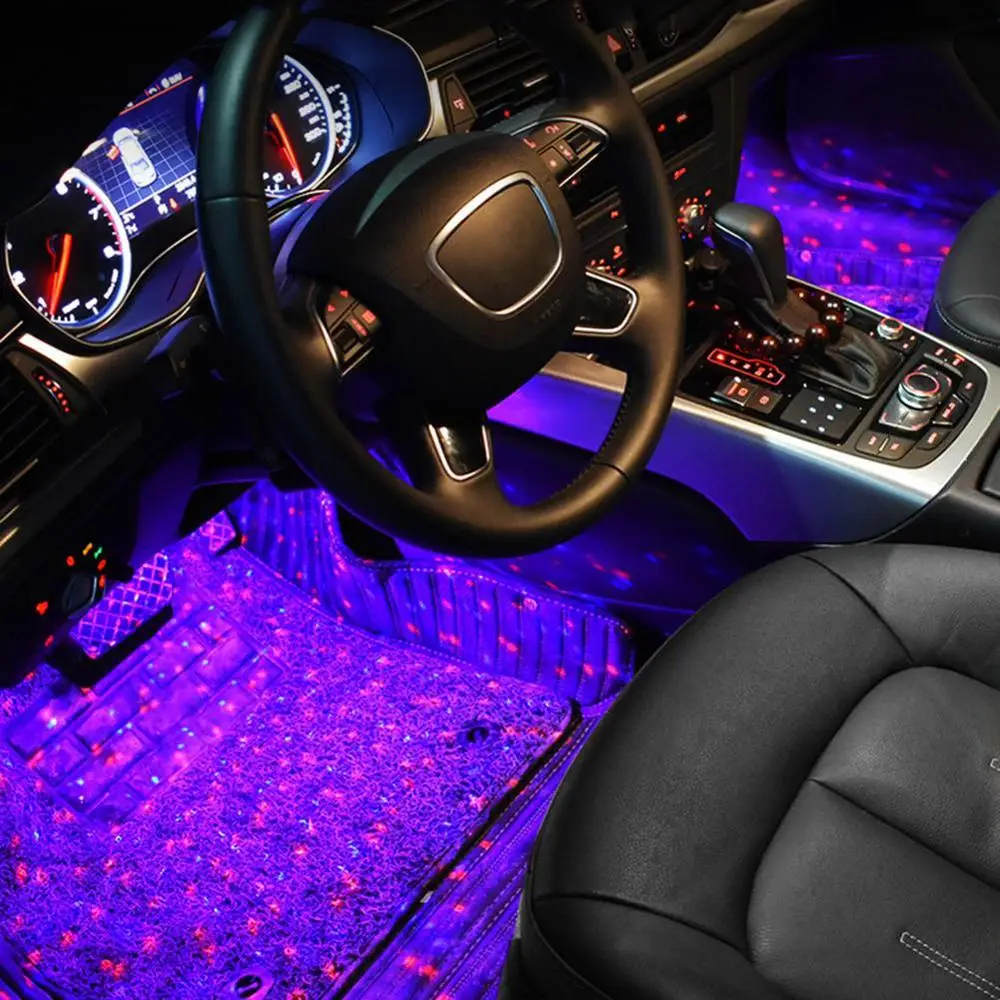 Автомобильный интерьер окружасветильник разноцветный звезсветильник активная