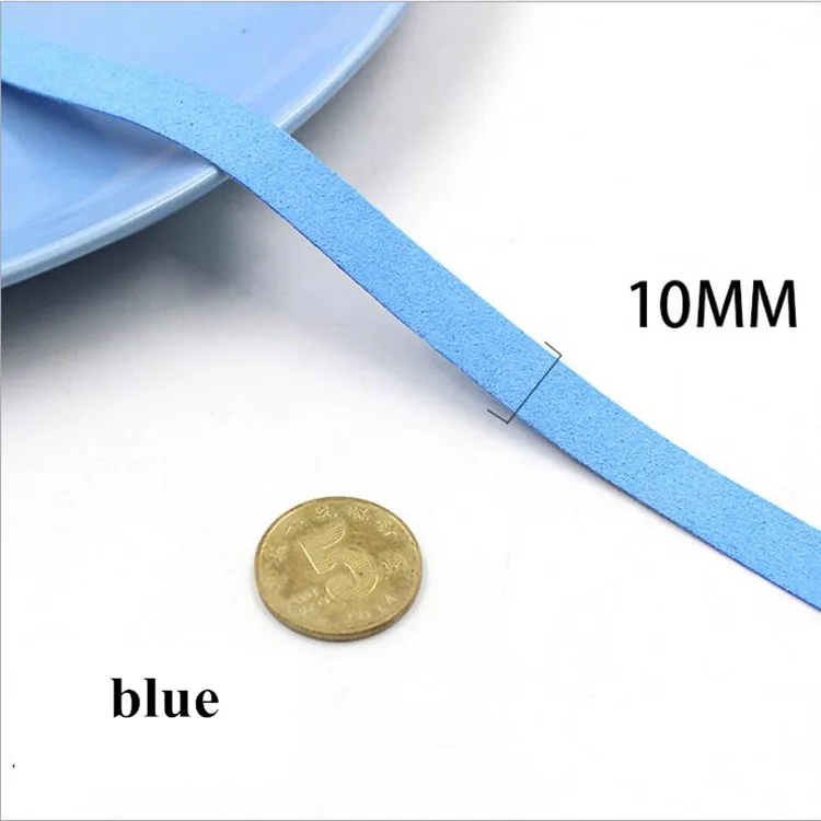 blue 20 м веревка из искусственной кожи 10 мм Тонкий замшевый шнур/кружево/лента DIY стринги ювелирные изделия ожерелье браслет толщина 0,7 мм - Цвет: blue
