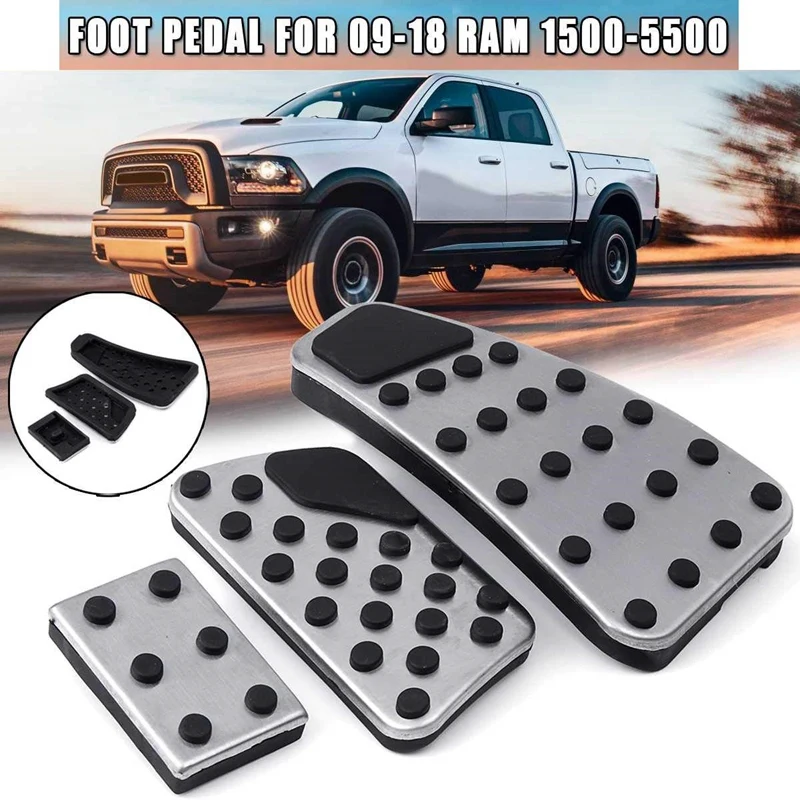 Комплект накладок на педаль газа акселератора накладки тормоза для Dodge Ram 2011 2019 1500