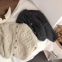 2021 spring autumn girls breasted sweater children clothing knitting baby cardigan kids clothes childrens coats knitted jacket