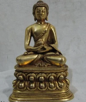 free shipping Tibet temple 100% Pure Bronze Kwan-Yin Amitabha Sakyamuni Buddha Statue | Metal Crafts