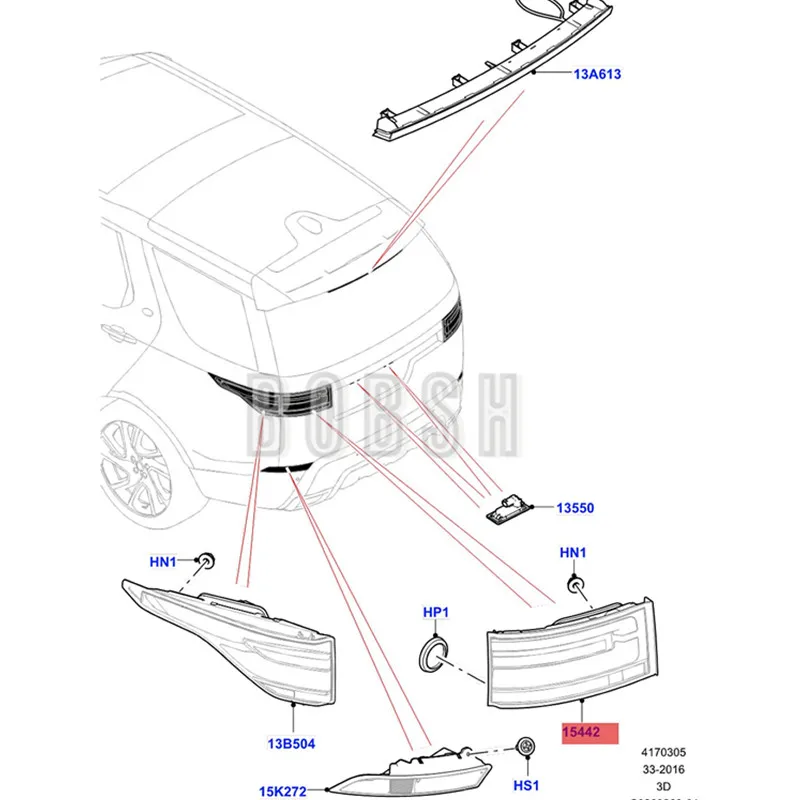 

Car Inside and outside taillights left and right rear taillight assembly 2017lan dro verd isc ove ry4 turn signal brake light