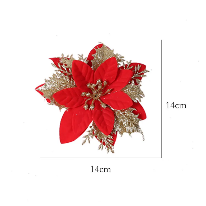 Рождественское украшение блестящий перфорированный лист цветок венок сделай