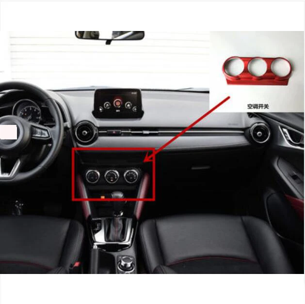 

Аксессуары для Mazda CX-3 2017-2021, крышка кнопки переключателя центральной консоли, Крышка вентиляционного отверстия кондиционера