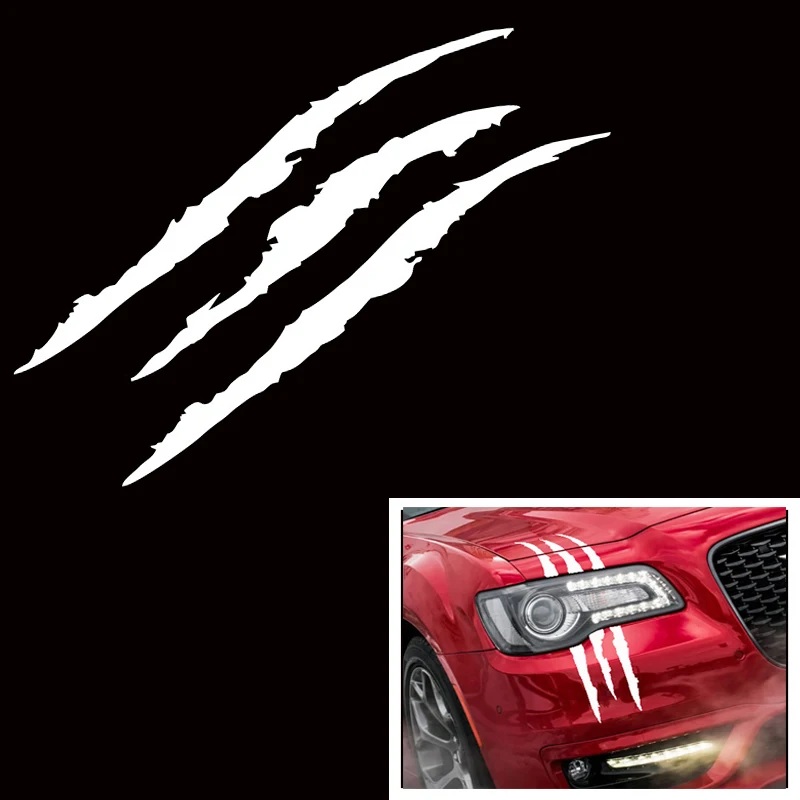 Цельнокроеное платье фар полоска от царапин наклейка 3D автомобиля Стикеры 40 см