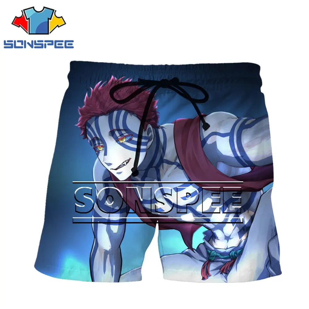 

SONSPEE 3D Sexy Loli Anime 6XL Shorts Men Woman Demon Japan Slayer Cartoon Character Kisatsutai Kamado Tanjirou Harajuku Shorts