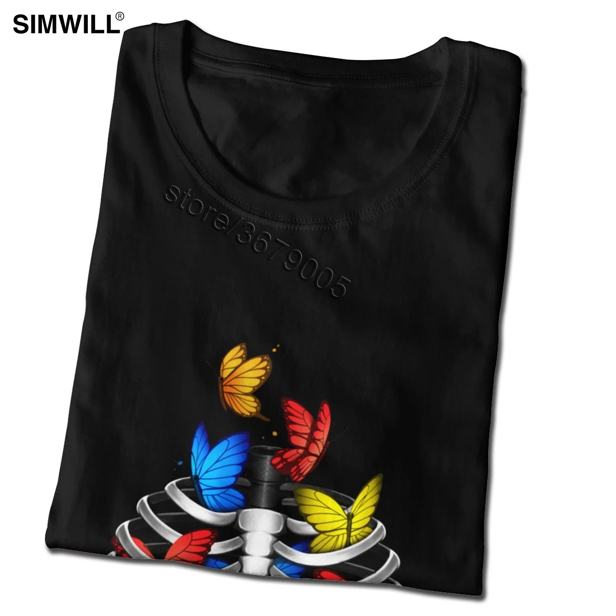 Крутая футболка с бабочками на мой живот мужские повседневные хлопковые