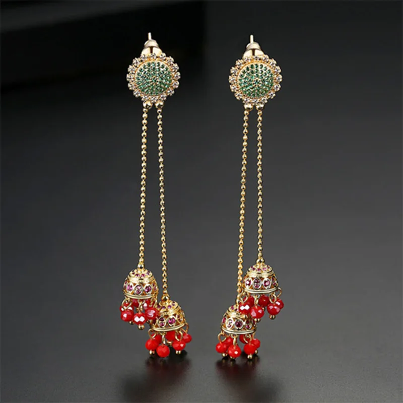 

Donia Jewelry Fashion earrings Europe and the United States retro long ladies banquet earrings fashion earrings gift accessories