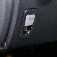 sbtmy automobile electronic handbrake button carbon fiber decorative frame for mercedes benz c e class c180 c200 e300l glc260