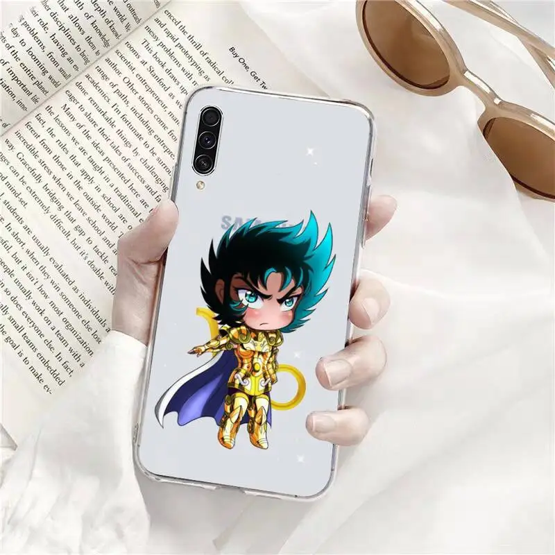 Прозрачный чехол для телефона с аниме SaInt SeIYa мультяшный Samsung A71 S9 10 20 HUAWEI p30 40 honor 10i