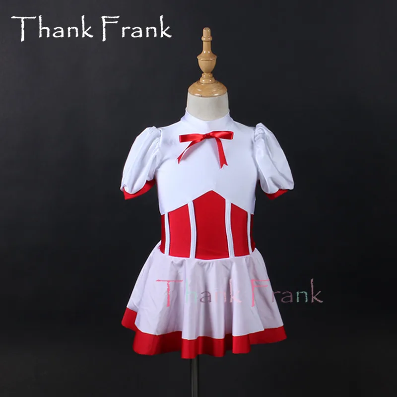 Женское балетное платье с коротким рукавом красное трико бантом | Тематическая