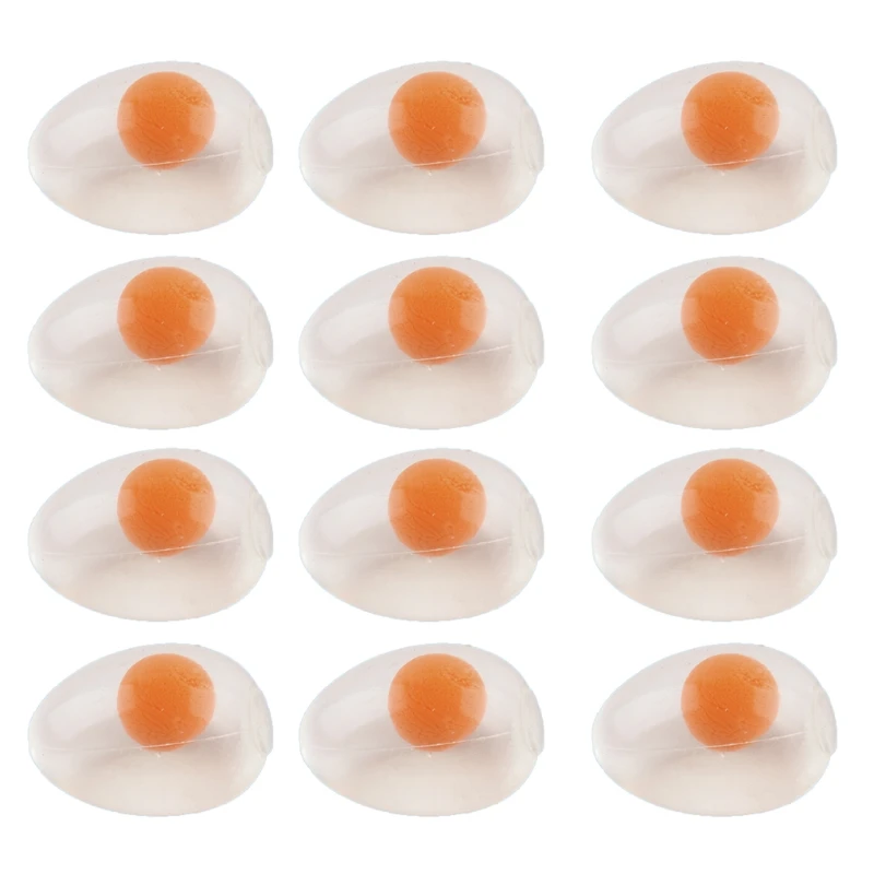 

6 Pcs Funky Egg Splat Ball Squishy Toys Stress Relief Eggs Yolk Balls Squishies Fun Toy Anxiety Reducer Sensory Play