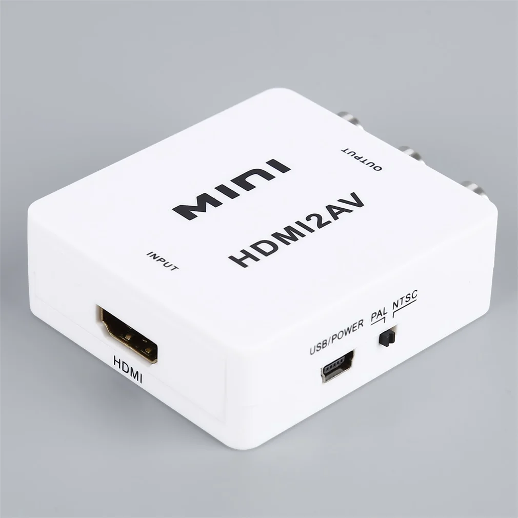 Мини HDMI К AV/CVBS L/R видео адаптер HDMI2AV NTSC PAL выход 1080P | Инструменты