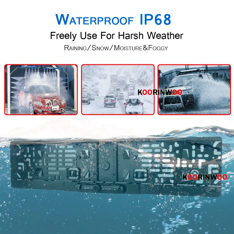 Рамка для автомобильного номерного знака умная камера заднего вида с