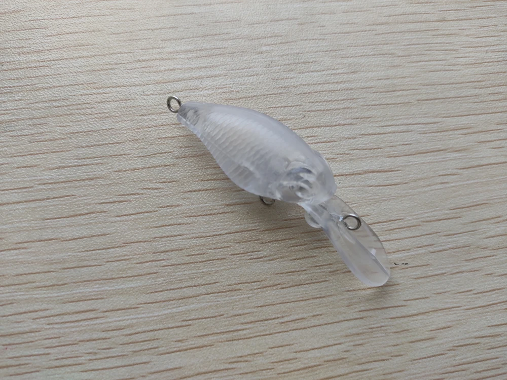 10 шт. Неокрашенная рыболовная блесна без рисунка кренкбейты жесткие приманки