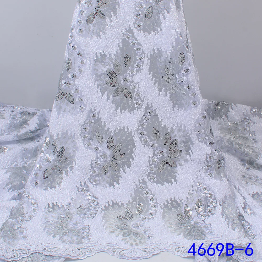

New Arrival Thick Autumn And Winter Tulle Mesh Lace Fabric Bride Wedding Dress Sewing Craft 5Yards V2266
