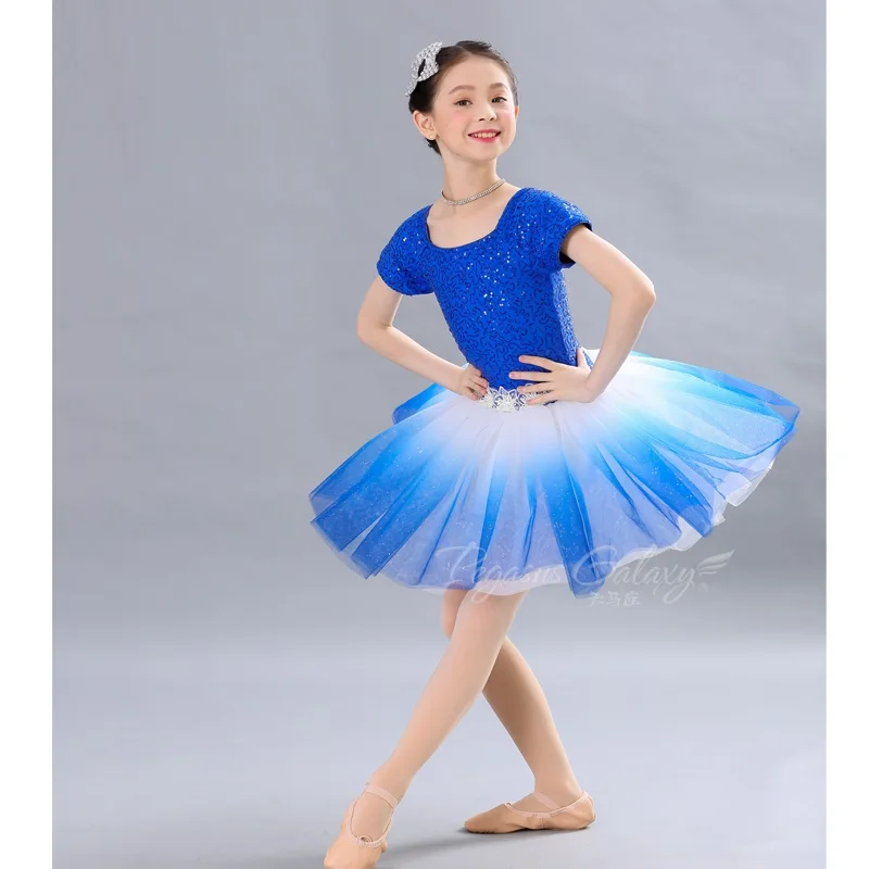 

H2669 Children Ballet Dancing Dress Swan Lake Tutu Dresses Costumes Girl Professional Competition Performance Stage Wear Clothes