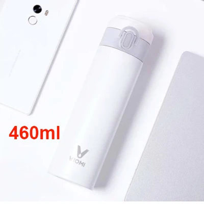 White(460ml) Xiaomi mi jia VIO mi термос чашка 300 мл/460 мл 316 Нержавеющая сталь пылесос mi чашка 24 часа термос одной рукой на включить/выключить - Цвет: White(460ml)