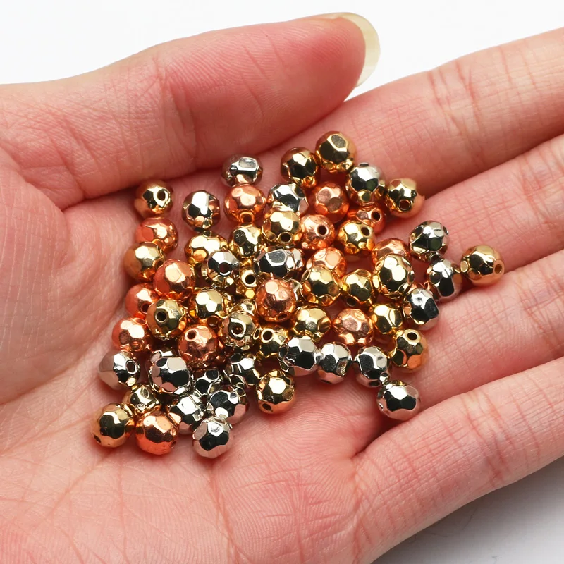 

5x6mm 200-600pcs Faceted CCB Oval Acrylic Beads Loose Beads For Jewelry Making Diy Handmade Necklace Bracelets Earrings Supplies