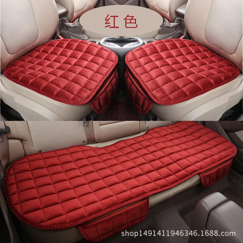 

5 Seats Flax Car Seat Cover Protector with Backrest Front Rear Seat Back Waist Washable Cushion Pad Mat for Auto
