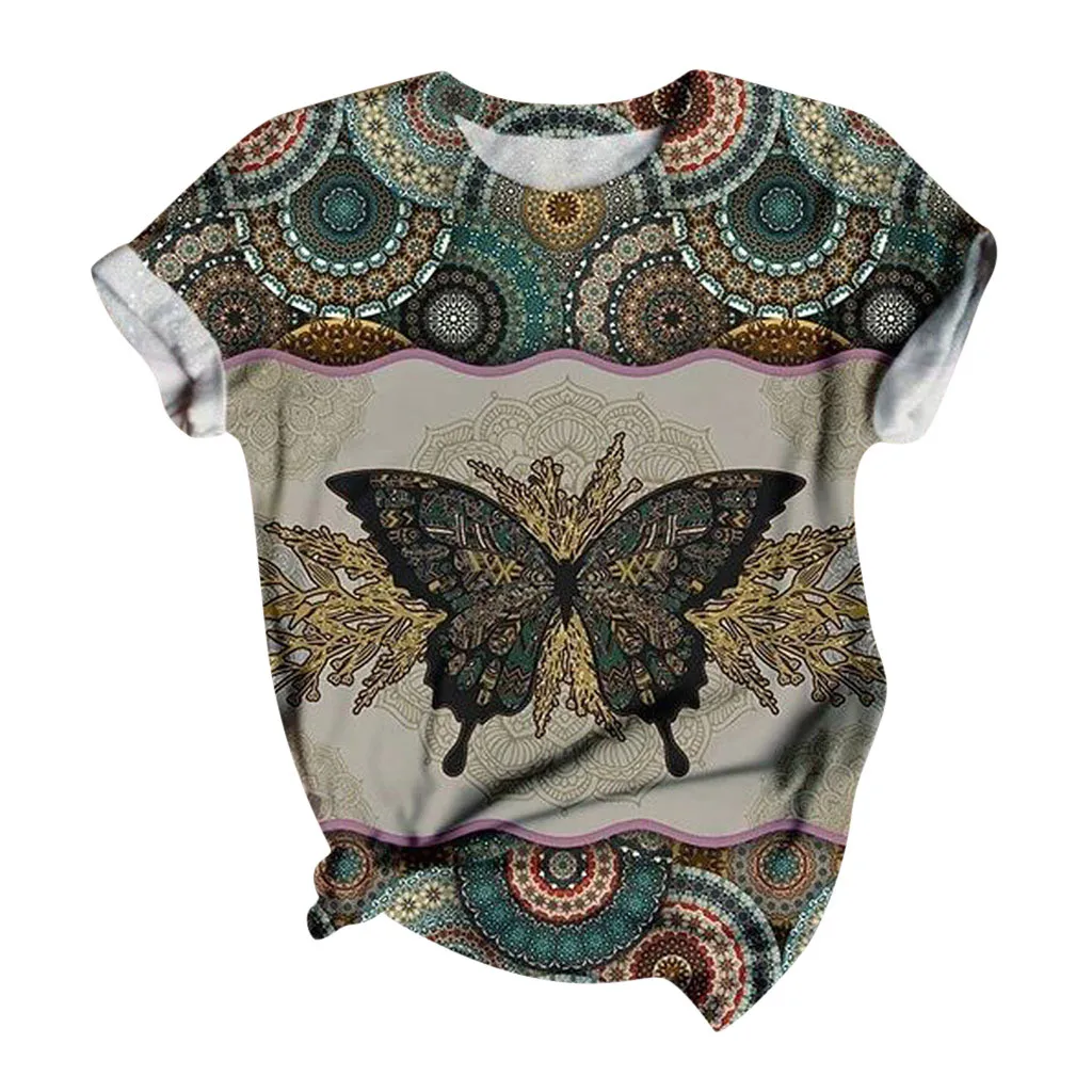 Plus Size Women Short Sleeve 3D Animal Printed Tops Tee O-Neck Harajuku Kawaii Female Fashion T-Shirt 2020 camisetas mujer | Женская