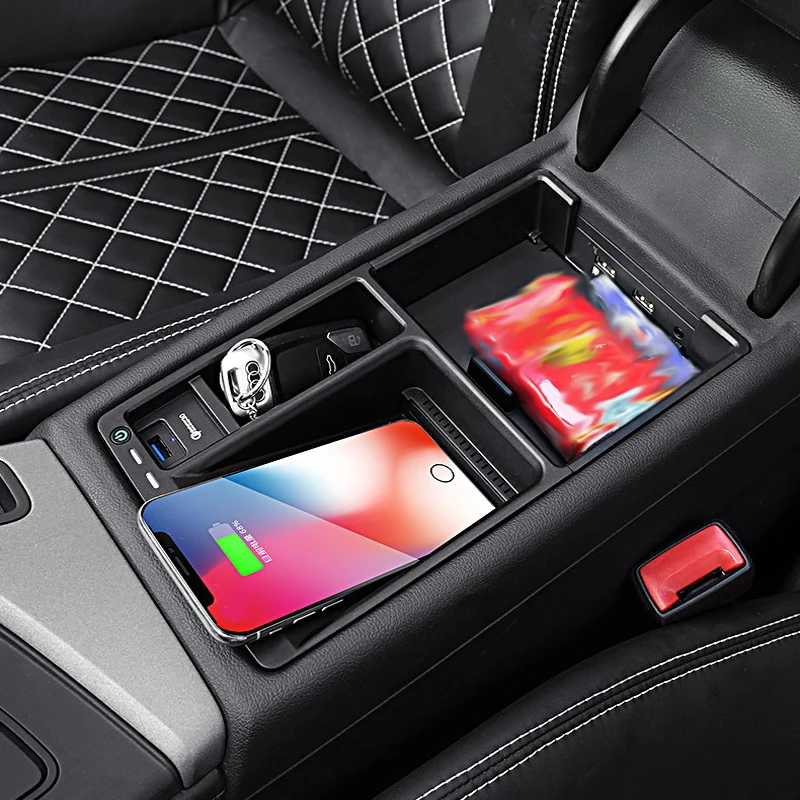suitable for audi a4l a5 s5 s4 2017 2020 mobile phone wireless charging board a4l a5 b9 fast wireless charging car accessories free global shipping