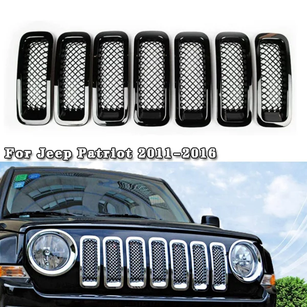 

7 шт./комплект, решетка для автомобиля Jeep Patriot 2011-2016