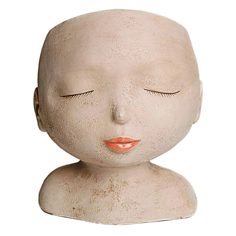 

New Female Head Design Succulent Plant Pots with Drainage Holes/Cactus Pots Pots Cute Plants Pots Without Plants