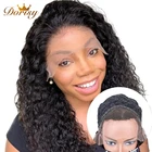 Кудрявые передние парики на сетке для женщин, кудрявые передние парики на сетке, без клея, парик без повреждений, бразильские кудрявые парики из человеческих волос