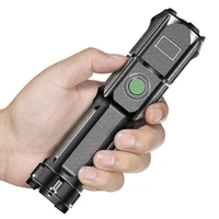 premium led flashlight rechargeable 1200 lumen compact flashligt fifth generation t6 strong light rechargeable 1200mah battery